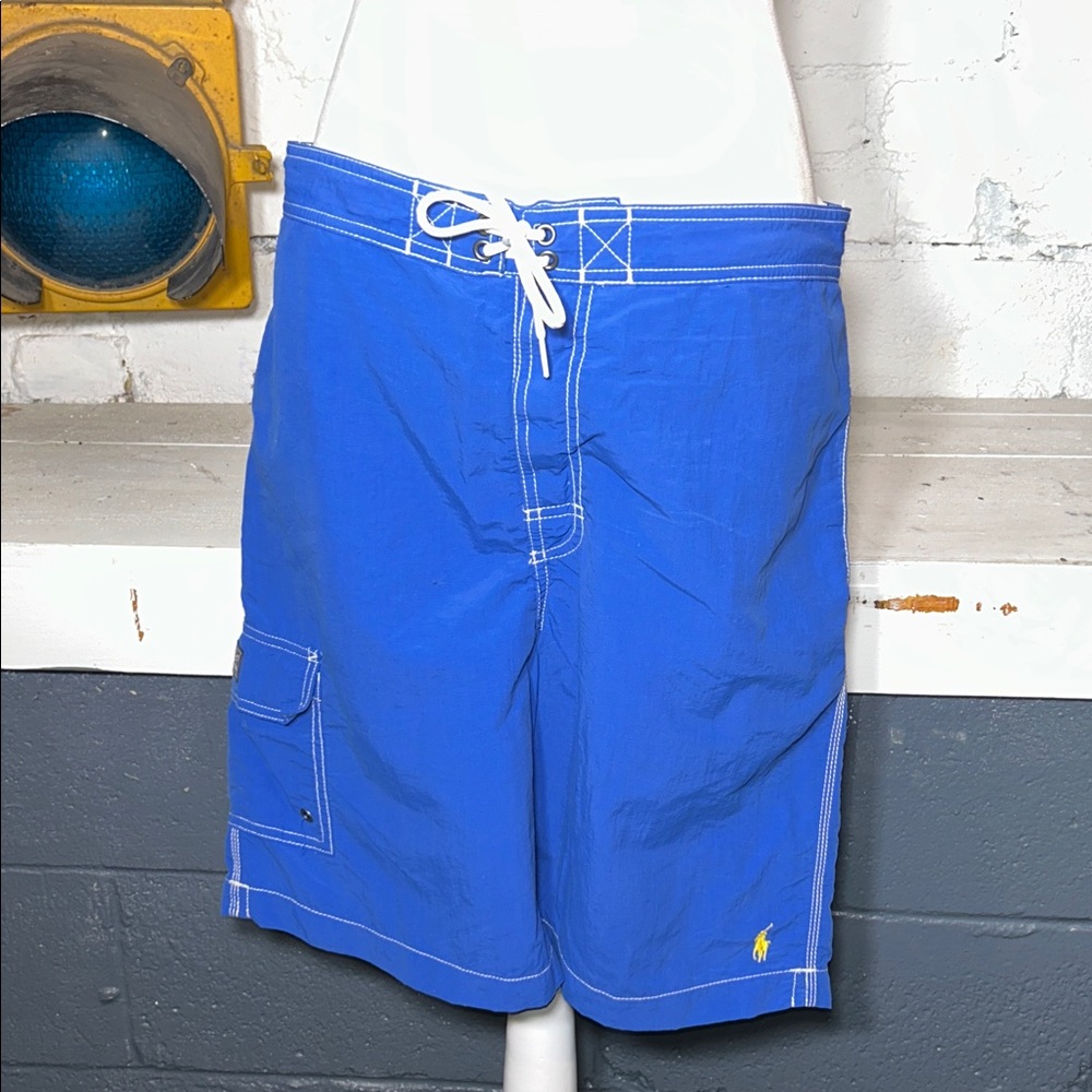 Polo by Ralph Lauren Men's Vibrant Blue Board Shorts